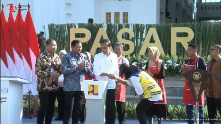 Presiden Resmikan Pasar Tradisional Jongke Surakarta yang Seperti&nbsp;Mal