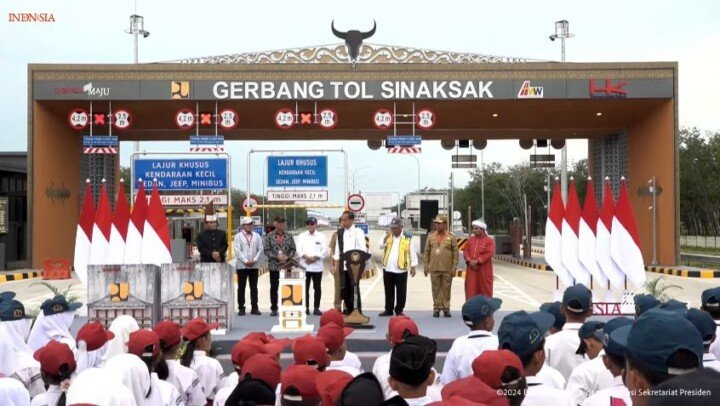 Presiden Jokowi Resmikan Infrastruktur Jalan Tol di&nbsp;Sumut
